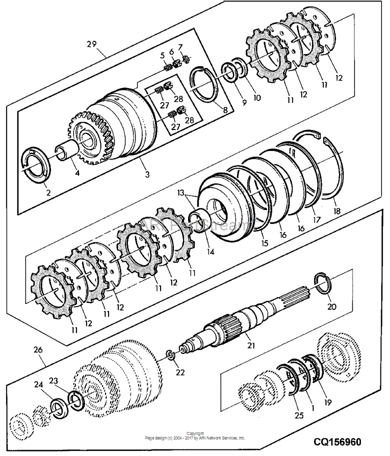 L102567 Spacer/bushing for JOHN DEERE