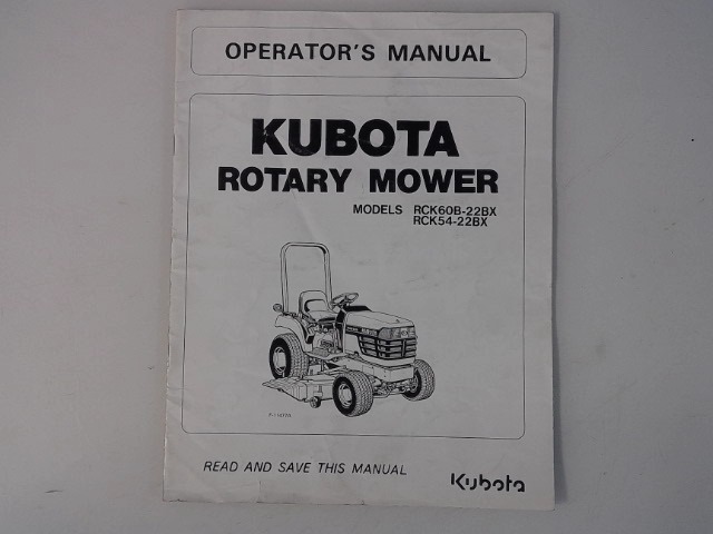 K5371-71111 Operators Manua for KUBOTA