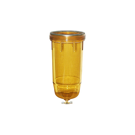 B10-AL-BOWL Transparent Amber Bowl With Drain