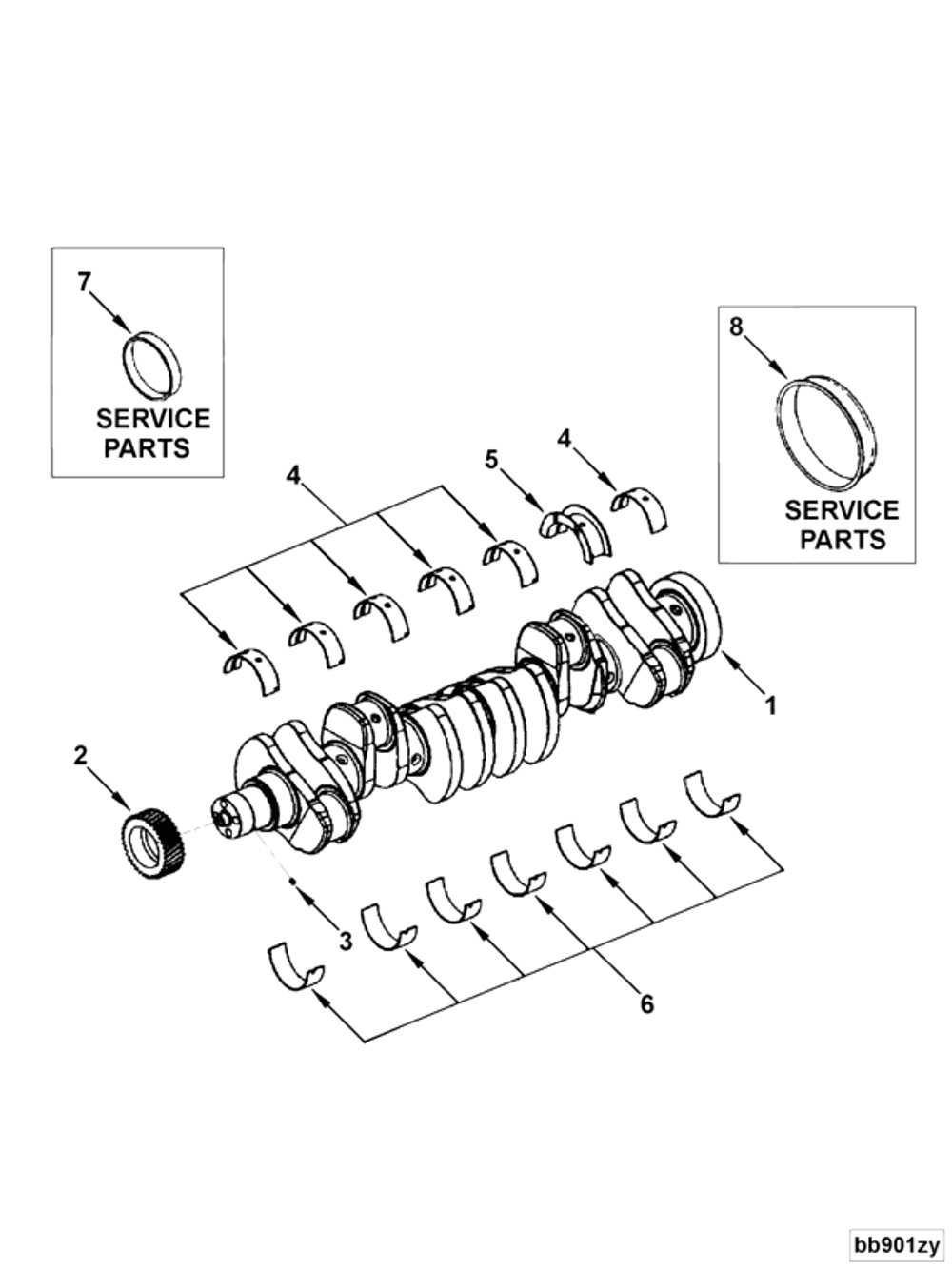 3945917 Main Bearing Set Std.