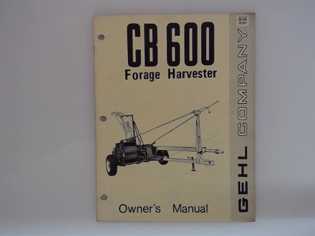 901558 Book for GEHL MANITOU