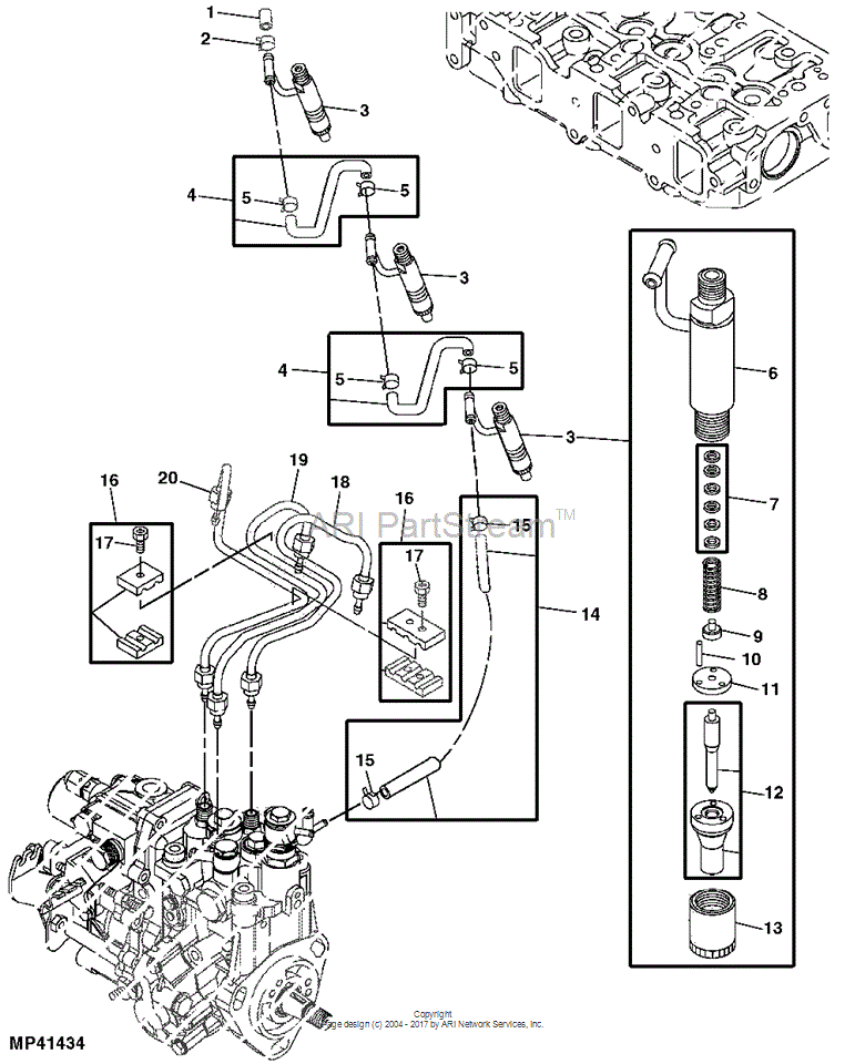 M801097 Seat for JOHN DEERE