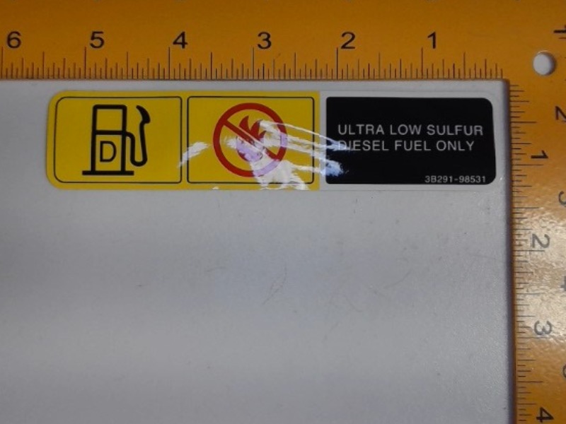 3B291-98530 Decal for KUBOTA