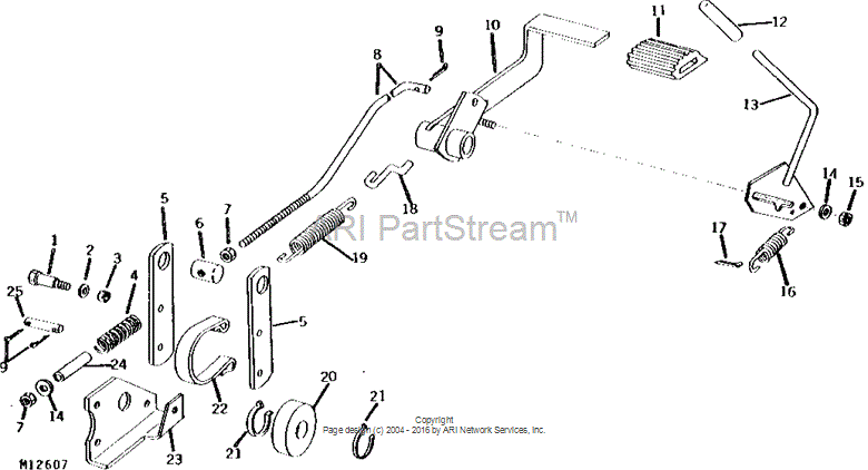 M44509 Pedal Pad for JOHN DEERE