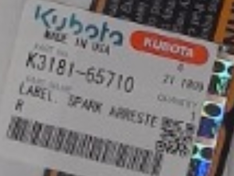 K3181-65710 Decal for KUBOTA