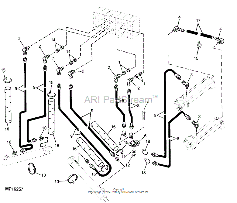 X3/8CD-S Elbow Fitting for JOHN DEERE