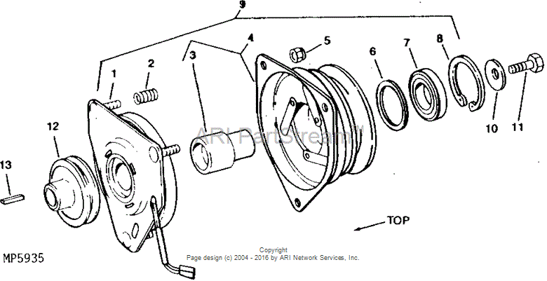 AM102960 Pulley for JOHN DEERE