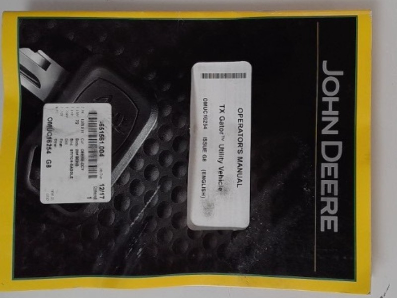 OMUC16254 Manual for JOHN DEERE