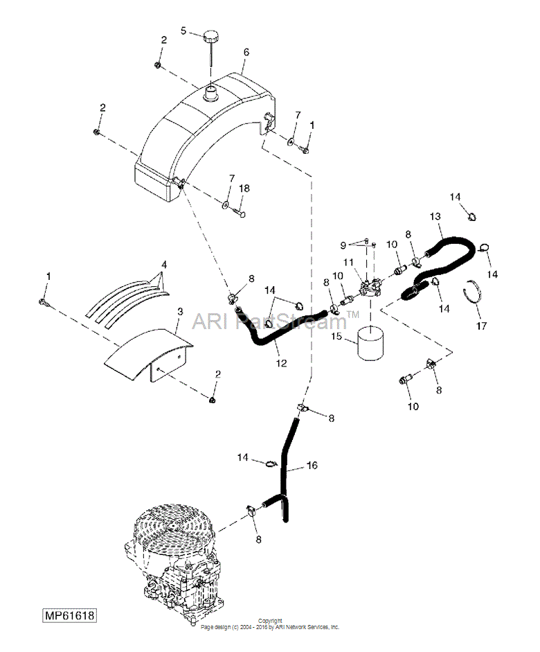 X821-8 Hose/ft for JOHN DEERE