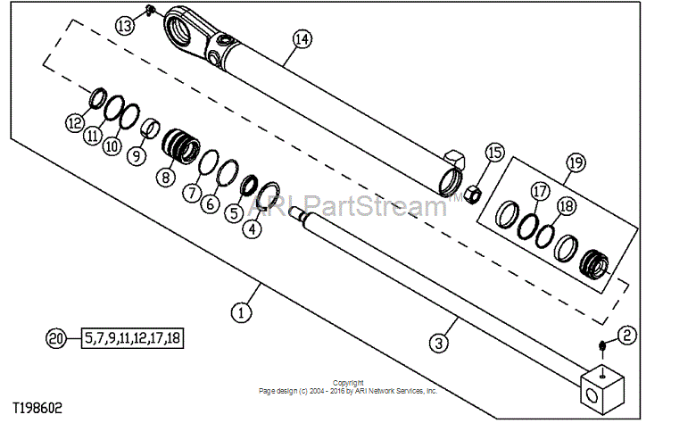 AH168977 Seal Kit for JOHN DEERE