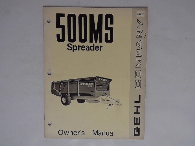 900555 Ownr Man for GEHL MANITOU