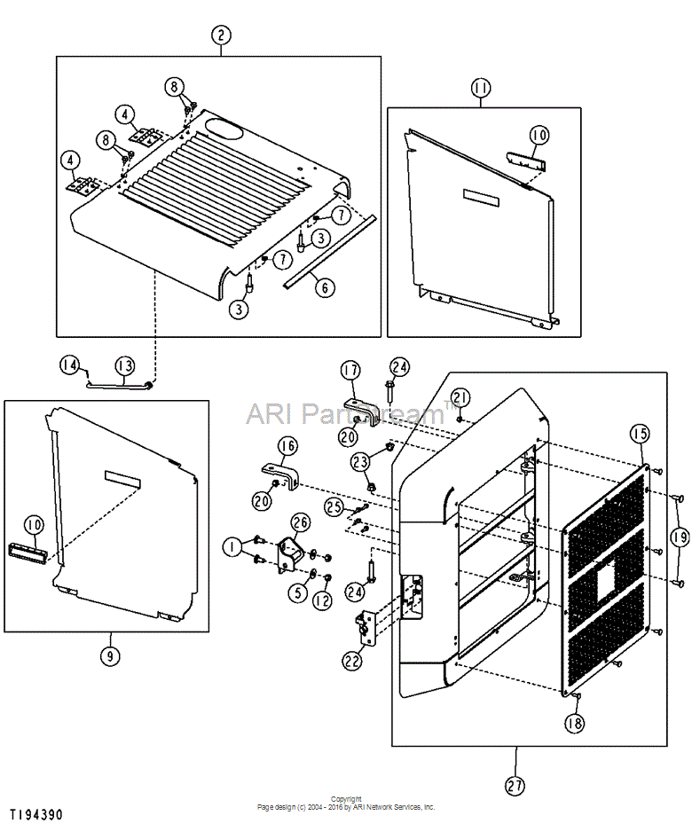 KV25566 Door for JOHN DEERE