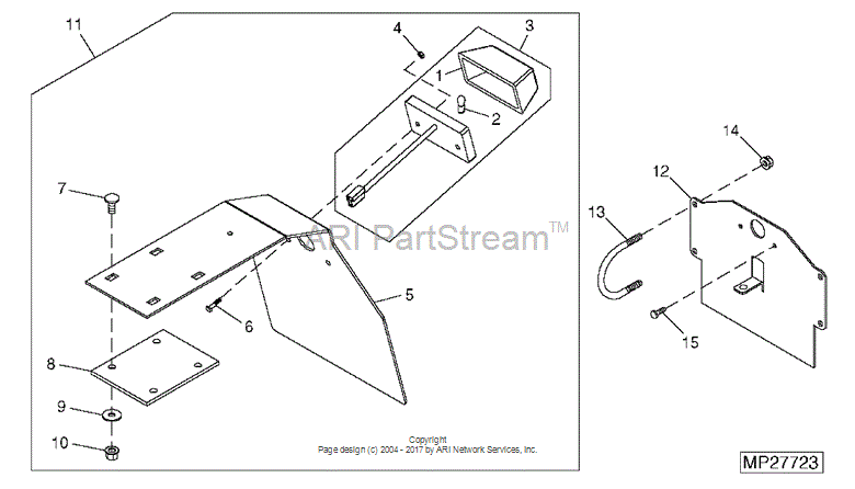 M138804 Angle for JOHN DEERE