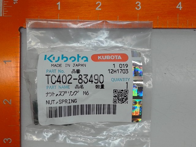 TC402-83490 Nut, Spring for KUBOTA