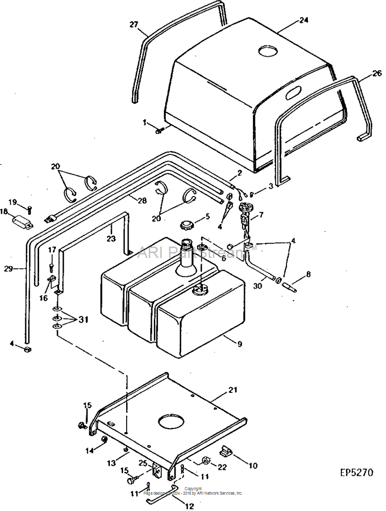 E38375 Clip for JOHN DEERE