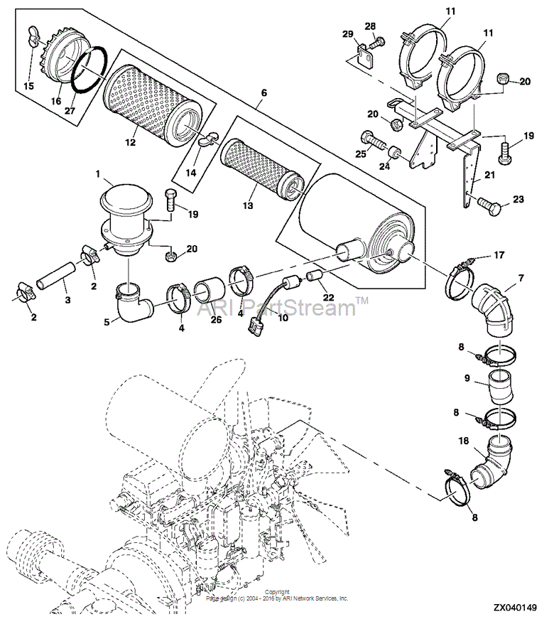 AZ47859 Clamp for JOHN DEERE