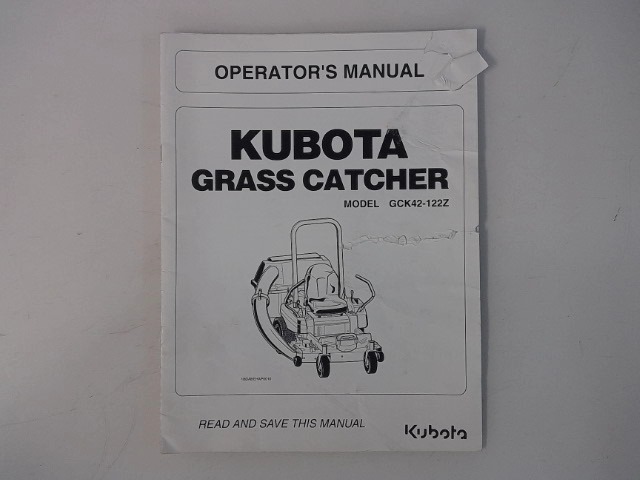 K6041-71212 Operators Manua for KUBOTA