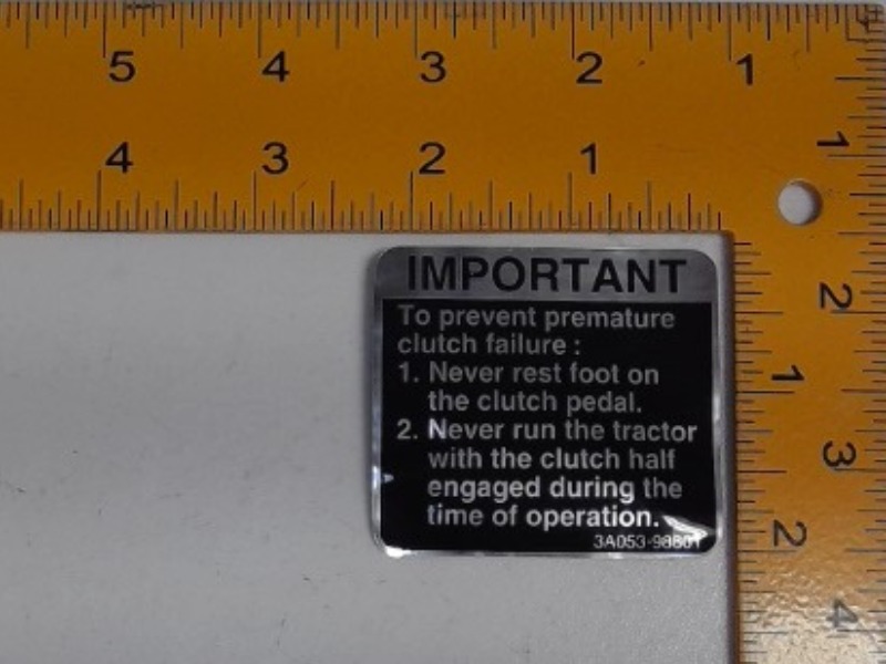 3A053-98600 Label