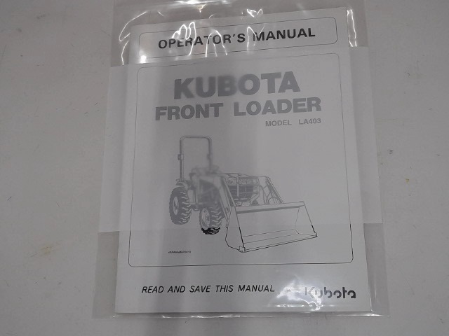 7J048-69112 Operator Manual for KUBOTA