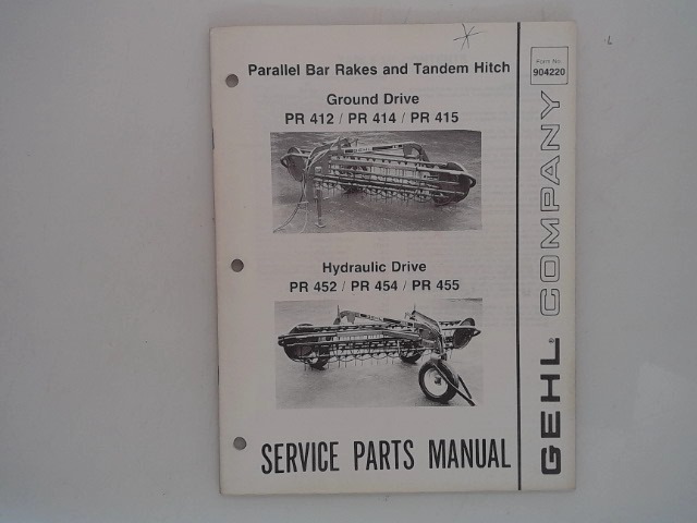 904220 Manual for GEHL MANITOU