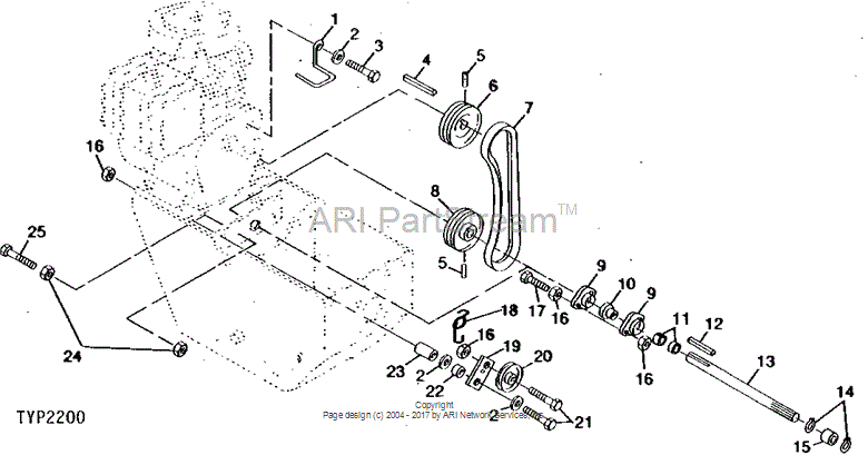 PT9274 JOHN DEERE Spacer