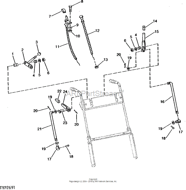 PT8743 Swivel for JOHN DEERE