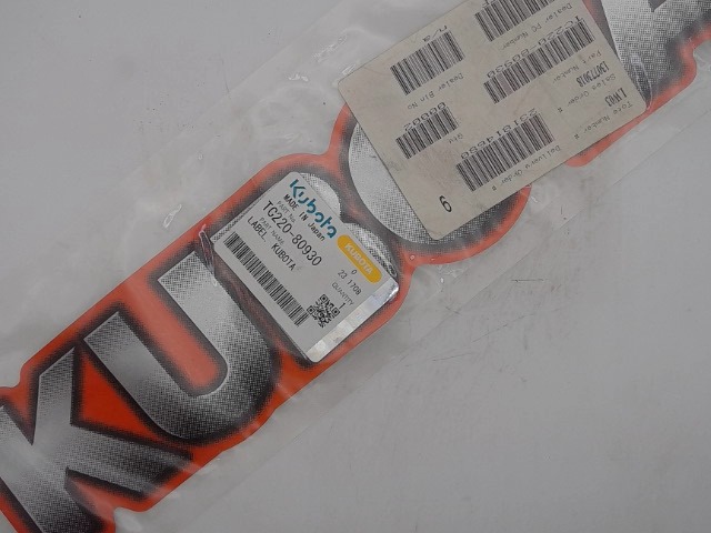 TC220-80930 Label for KUBOTA