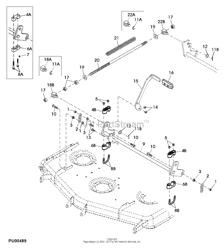 TCU22803 U-bolt for JOHN DEERE