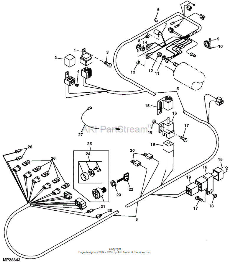 VGA10762 Harness for JOHN DEERE