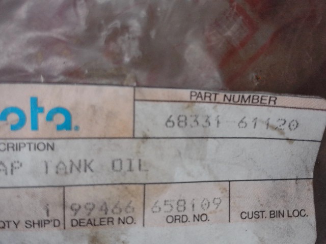 68331-61120 Cap for KUBOTA