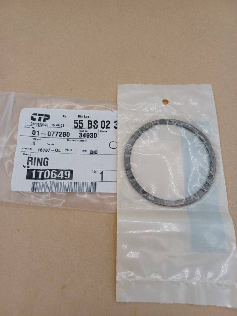 1T0649 Ring for CATERPILLAR