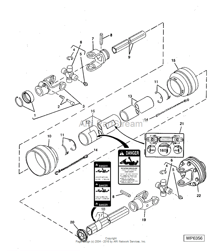 AW32843 Yoke Asm for JOHN DEERE