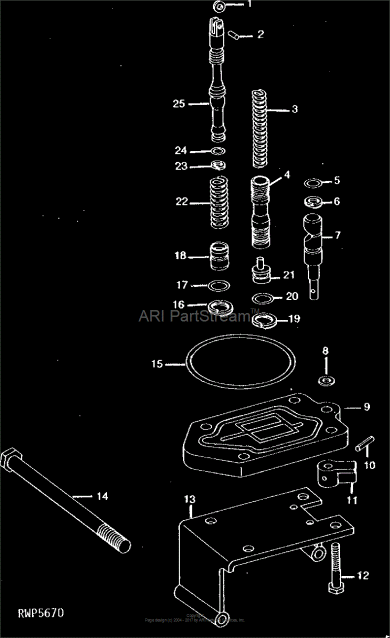 AR39162 Brkt for JOHN DEERE