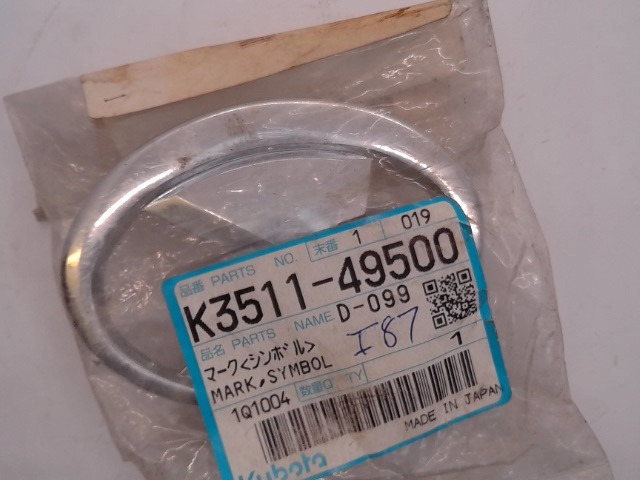 K3511-49500 Emblem for KUBOTA