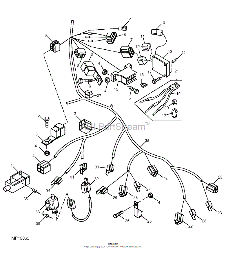 AM120977 Wiring Harness for JOHN DEERE