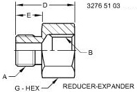 X6-8F5OG5-S Fitting for JOHN DEERE