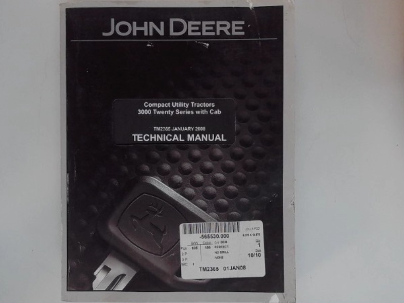TM2365 Manual for JOHN DEERE