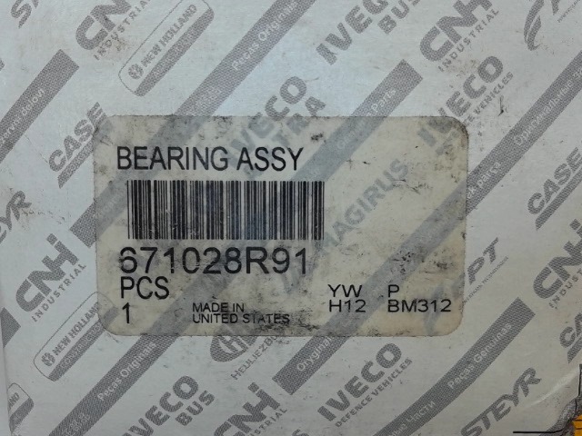 671028R91 Bearing Assy for CASE NEW HOLLAND
