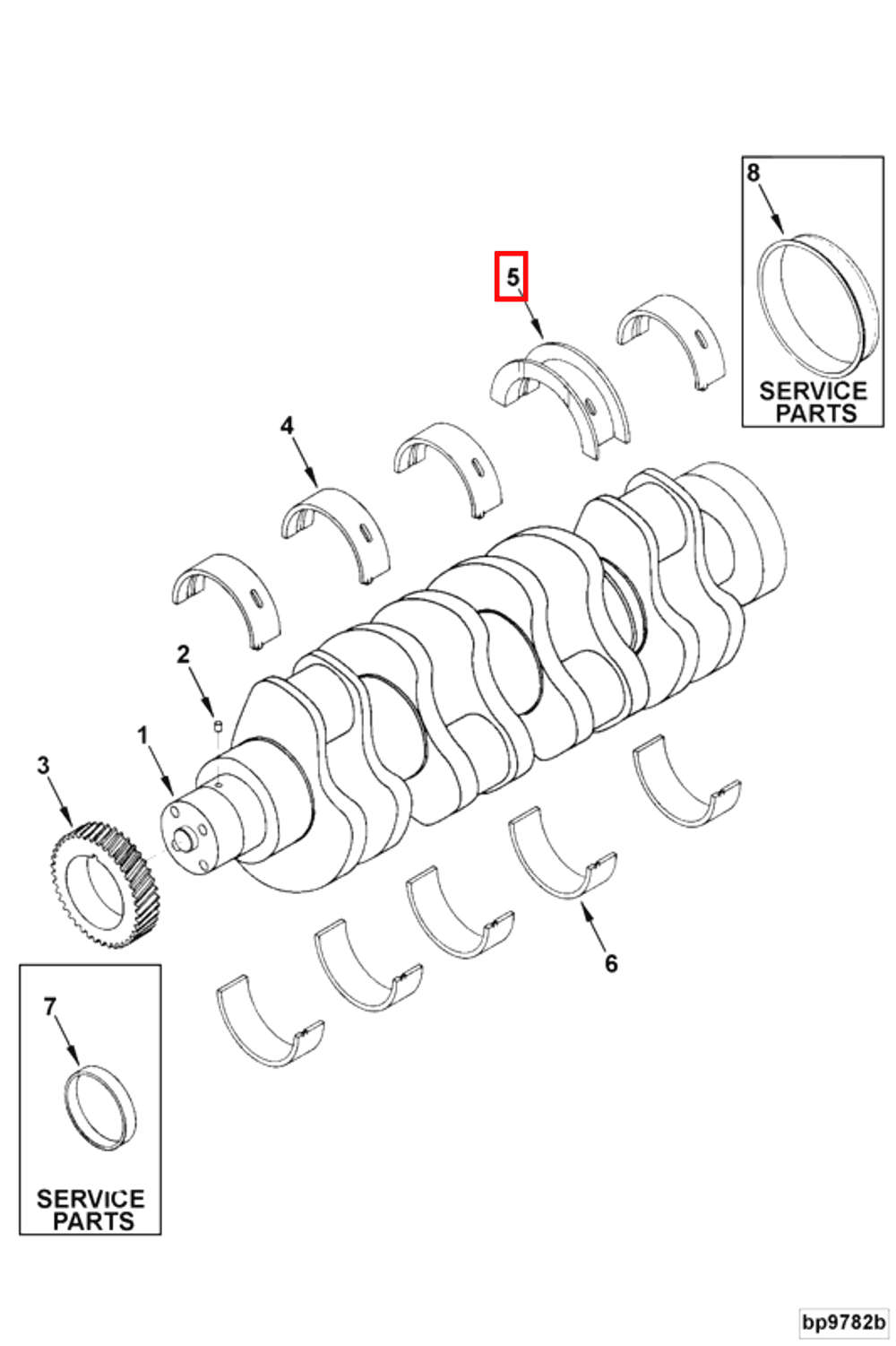 3906230 Crankshaft Thrust Bearing Std