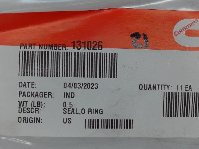 131026 Seal O-ring for CUMMINS