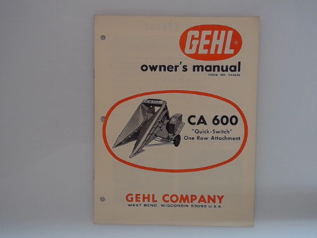 045686 Manual for GEHL MANITOU