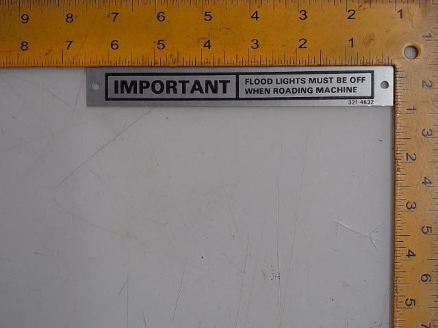321-4632 Label for CUB CADET