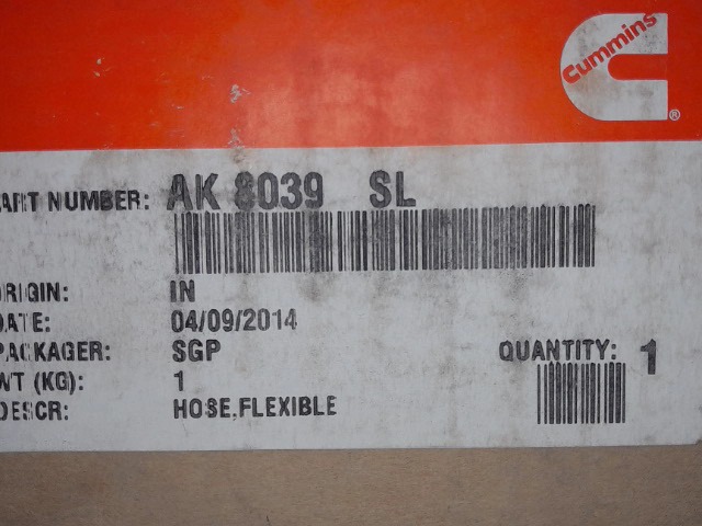 AK8039-SL Hose for CUMMINS