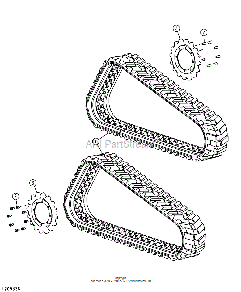 T254110 Track for JOHN DEERE