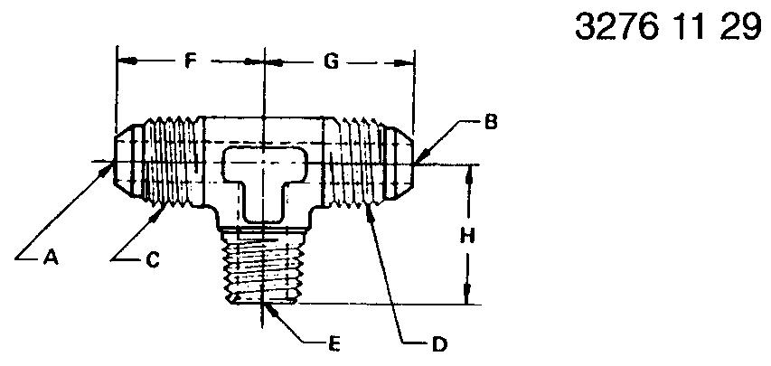 X6-6-6STX-S Fitting for JOHN DEERE