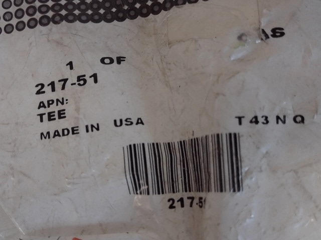 217-51 Tee for CASE NEW HOLLAND