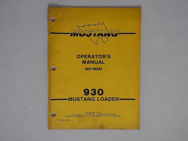000-56883 Manual for GEHL MANITOU