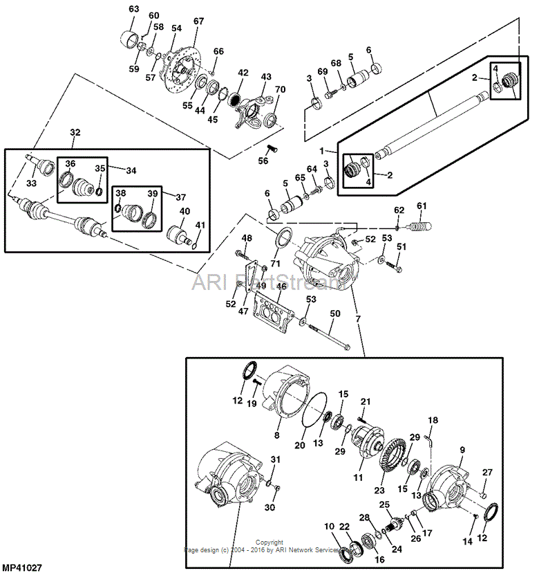 C705400124 Joint W/shaft for JOHN DEERE