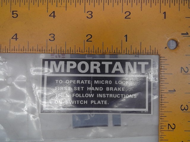 321-2655 Decal Fs for CUB CADET