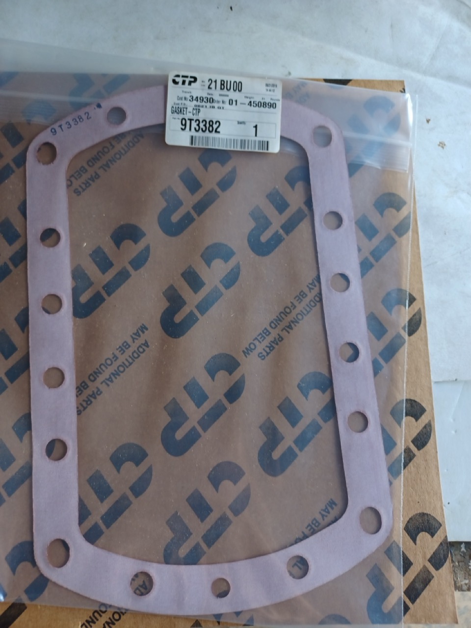9T3382 Gasket for CATERPILLAR